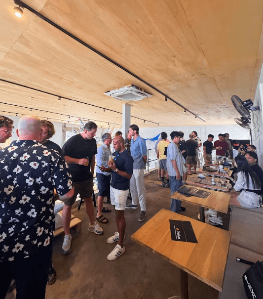 Traders Breakfast, Coinfest Bali · Derive's first live event, 100+ attendees · produced